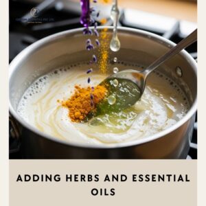 step 4 Adding Herbs and Essential Oils Herbal Soap Manufacturing Process