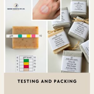 step 7 Testing and Packing Herbal Soap Manufacturing Process